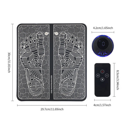 EMS Foot Massager Pad to urządzenie, które łagodzi ból, poprawia krążenie, relaksuje stopy i stymuluje mięśnie.