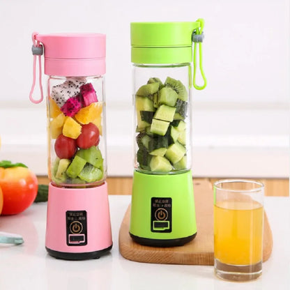 NOWOŚĆ! Mini przenośny blender USB z 6 ostrzami – do smoothie, soków i koktajli. Idealny w podróży.