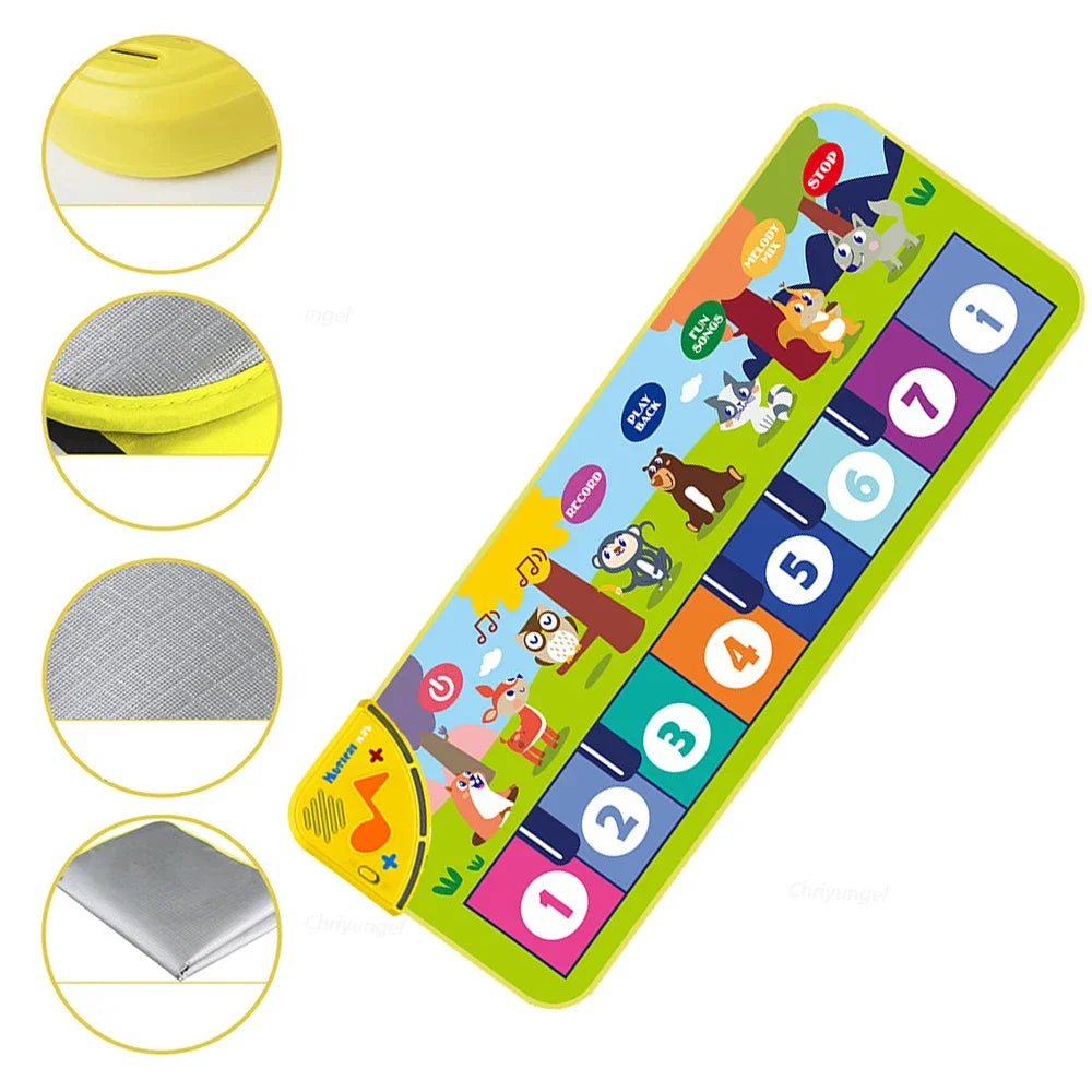 Mata Pianino dla Dzieci 80×30 cm – muzyczna mata do tańczenia i grania