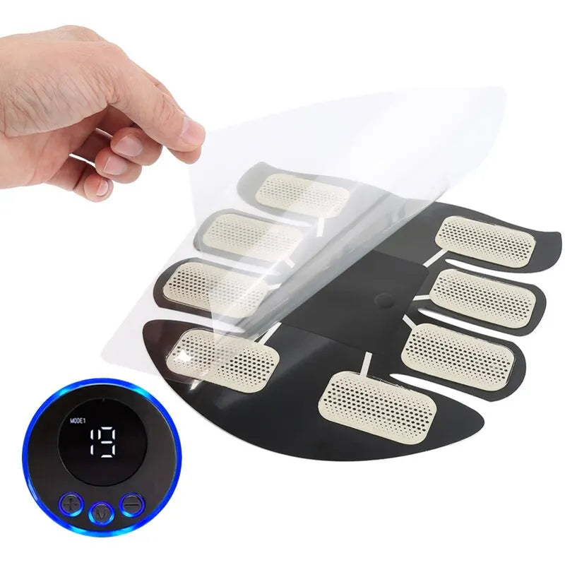 Masażer Mięśni Brzucha Fitness ABS – Plastry do Treningu Mięśni Ramion i Brzucha, Ładowanie USB.