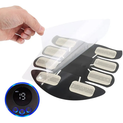 Masażer Mięśni Brzucha Fitness ABS – Plastry do Treningu Mięśni Ramion i Brzucha, Ładowanie USB.