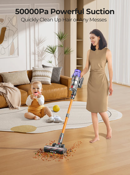 Bezprzewodowy Odkurzacz Ręczny Laresar V7 – 500W, 50KPA, Smart, z Wyjmowaną Baterią i Pojemnikiem na Kurz