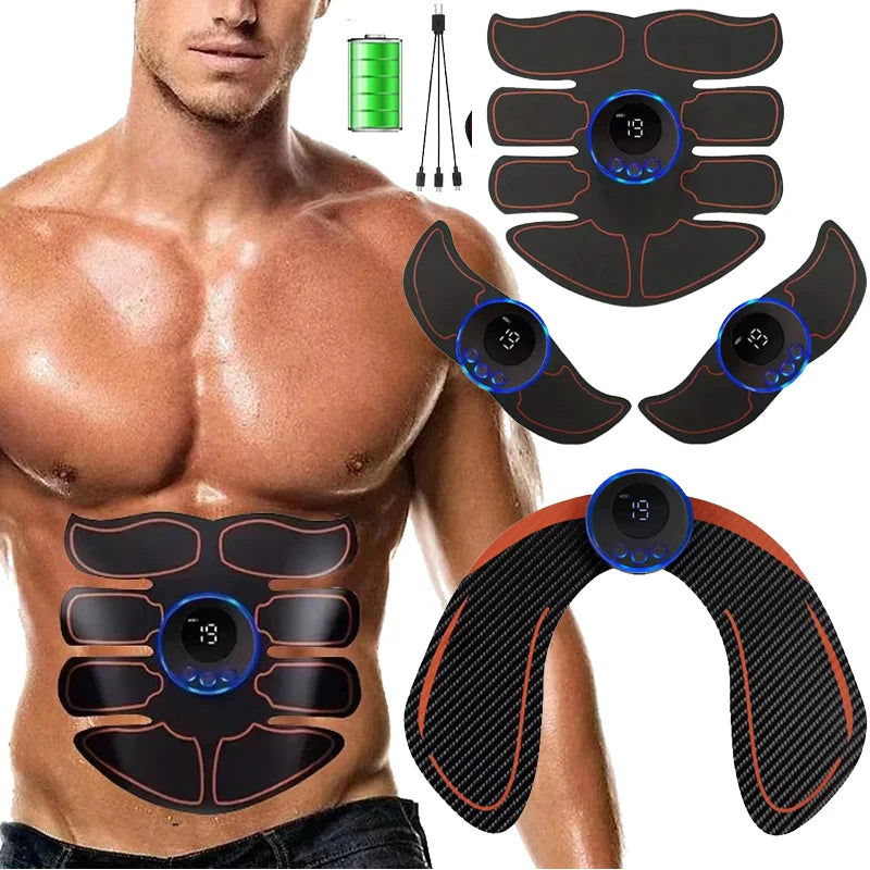 EMS stymulator mięśni do masażu, terapii, rzeźbienia i budowy mięśni brzucha, ulga w bólu, fitness całego ciała.