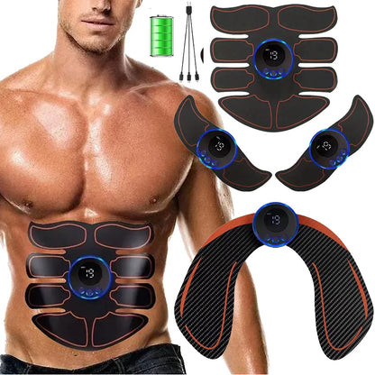 EMS stymulator mięśni do masażu, terapii, rzeźbienia i budowy mięśni brzucha, ulga w bólu, fitness całego ciała.