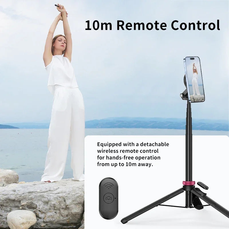 Statyw i selfie stick 2w1 Ulanzi MT-84 z MagSafe i pilotem Bluetooth – idealny do vlogów, streamingu, iPhone 16/15.