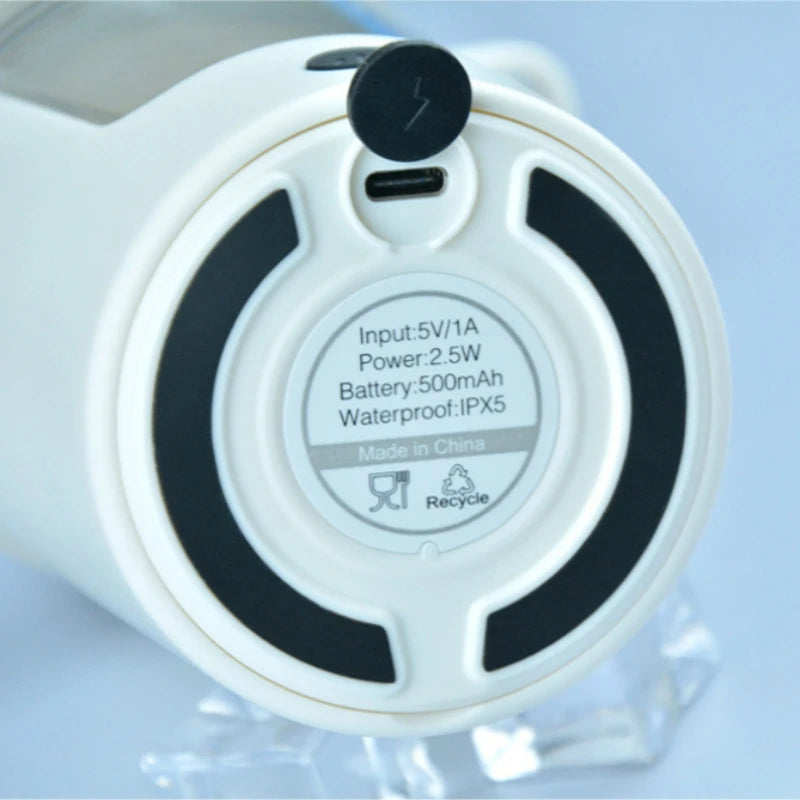 Elektryczny shaker do odżywek 350 ml – automatyczny kubek miksujący z USB, idealny do białka, kawy i koktajli
