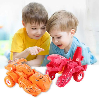 Car Inertial Sliding Dino Car Dinosaur Robot Car Toy Deformation Car Dinosaur Deformation Car Transformer Dinosaur Car