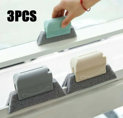 2-in-1 Groove Cleaning Tool Creative Window Groove Cleaning Cloth Window Cleaning Brush Windows Slot Cleaner Brush Groove Brush