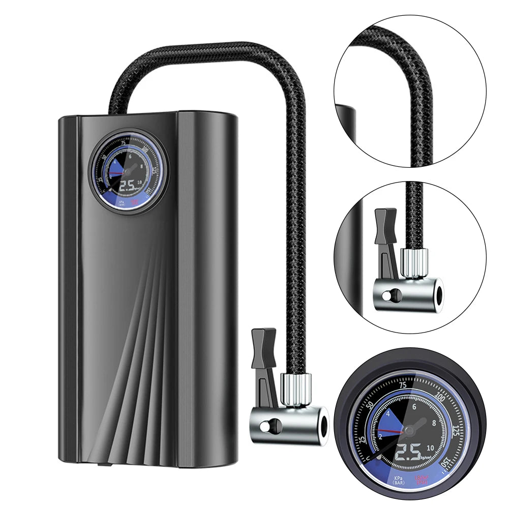 Przenośna ręczna pompka powietrza 12V – szybkie i precyzyjne pompowanie opon