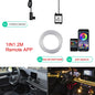 Neonowe LED RGB KIEND – 6w1, 8m, Oświetlenie Ambientowe do Samochodu z Sterowaniem Aplikacją