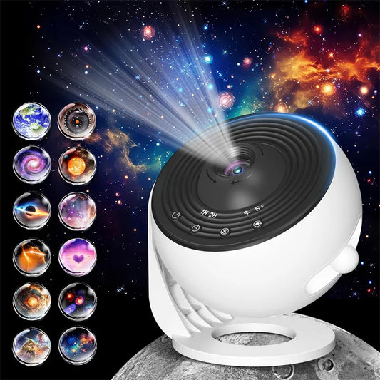 LED Projektor Galaktyki – Obrotowa Lampka Nocna Planetarium z Gwiazdami do Pokoju Dziecka