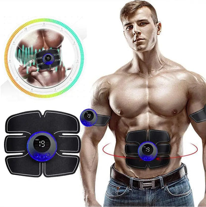 Masażer Mięśni Brzucha Fitness ABS – Plastry do Treningu Mięśni Ramion i Brzucha, Ładowanie USB.