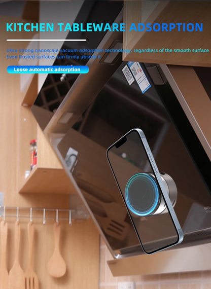 Inteligentny uchwyt samochodowy na telefon – magnetyczny, z przyssawką próżniową, ultra stabilny