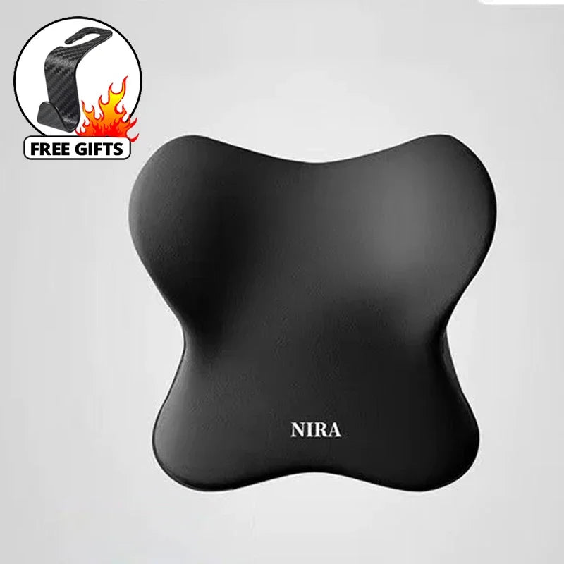 Car Memory Foam Headrest Lumbar Support Car Travel Rest Neck Pillow Back Cushion Seat Waist Supports Car Interior Accessorie