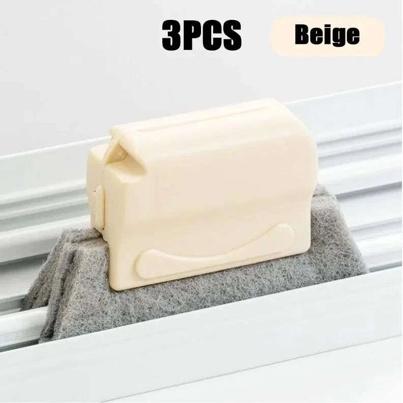 2-in-1 Groove Cleaning Tool Creative Window Groove Cleaning Cloth Window Cleaning Brush Windows Slot Cleaner Brush Groove Brush