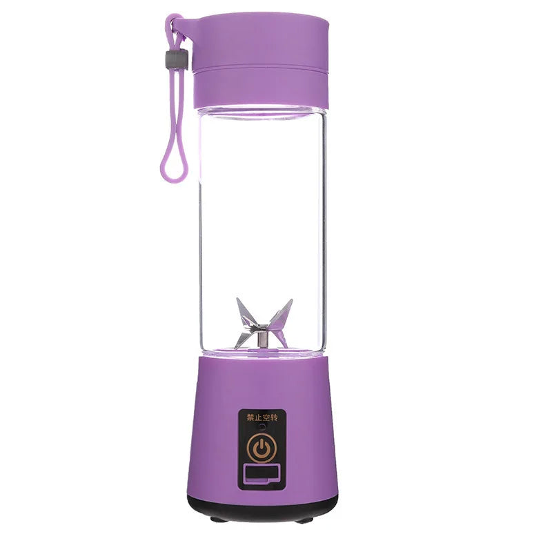 NOWOŚĆ! Mini przenośny blender USB z 6 ostrzami – do smoothie, soków i koktajli. Idealny w podróży.