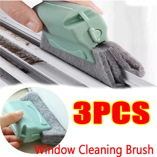 2-in-1 Groove Cleaning Tool Creative Window Groove Cleaning Cloth Window Cleaning Brush Windows Slot Cleaner Brush Groove Brush