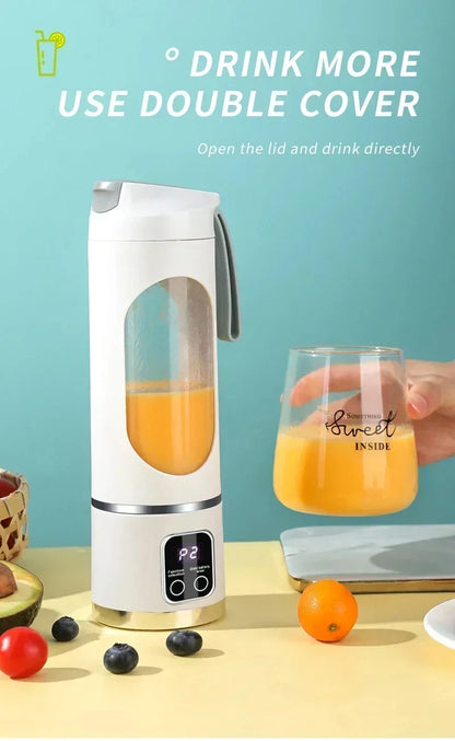 Elektryczny kubek do soków – przenośny blender USB. Idealny na smoothie, soki, koktajle. Bezprzewodowy, lekki, podręczny.