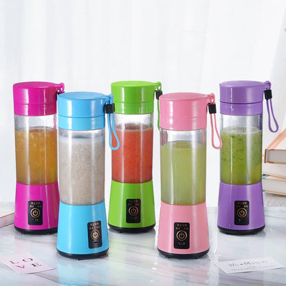 NOWOŚĆ! Mini przenośny blender USB z 6 ostrzami – do smoothie, soków i koktajli. Idealny w podróży.