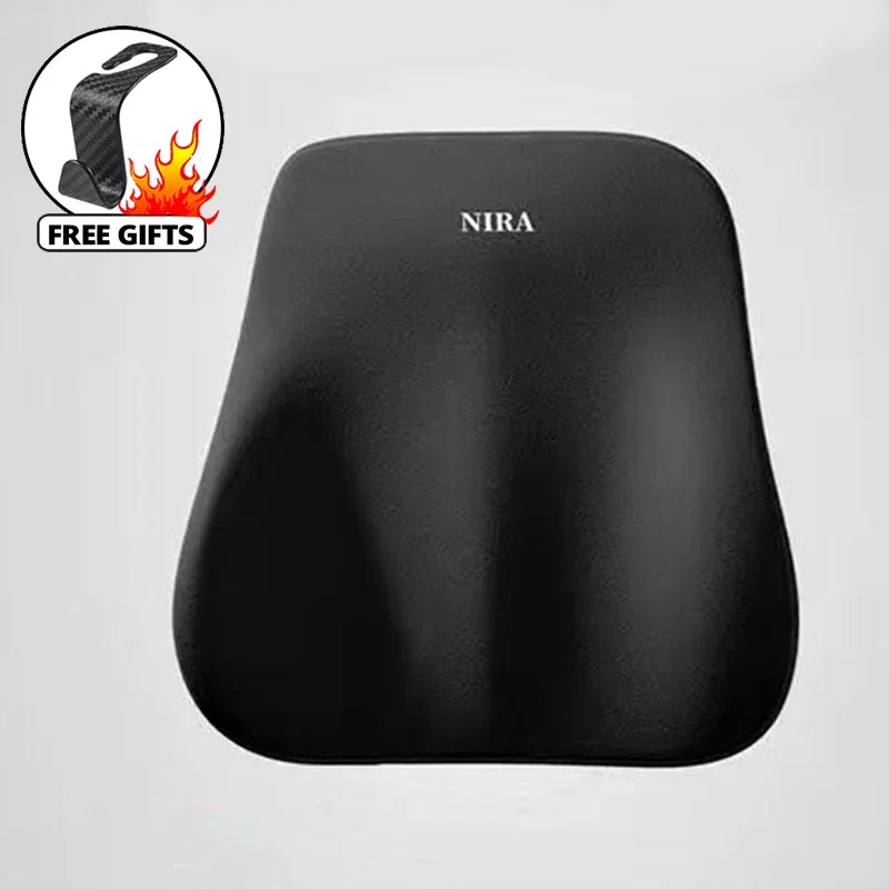 Car Memory Foam Headrest Lumbar Support Car Travel Rest Neck Pillow Back Cushion Seat Waist Supports Car Interior Accessorie