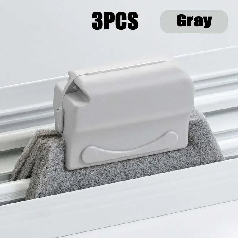 2-in-1 Groove Cleaning Tool Creative Window Groove Cleaning Cloth Window Cleaning Brush Windows Slot Cleaner Brush Groove Brush