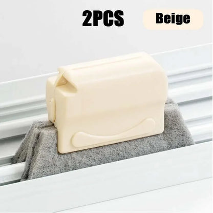 2-in-1 Groove Cleaning Tool Creative Window Groove Cleaning Cloth Window Cleaning Brush Windows Slot Cleaner Brush Groove Brush