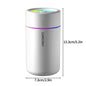180ML Nawilżacz Powietrza USB z Aromaterapią i LED – Mini Dyfuzor Olejków do Samochodu, Domu i Biura.
