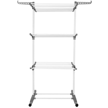 Springos® Suszarka balkonowa składana pionowa 170x75,5x57 cm – wygodne suszenie nawet dużych ilości prania