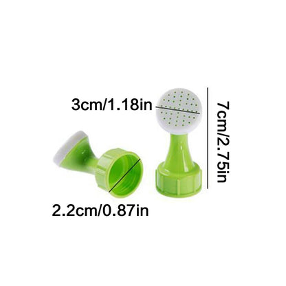 2PCS Portable Bottle Cap Sprinkler Watering Garden Spray Waterer Plant Pot Flowering Tools Light Green Nozzle Sprinkler Head