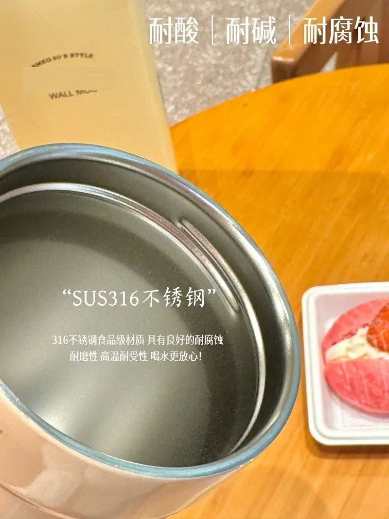 Kubek termiczny 550 ml SME G – przenośny, stal nierdzewna, próżniowy, z uchwytem i szczelną pokrywką