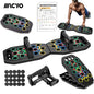 MACYO Ultimate Push-Up Board with 2 Resistance Bands - Multifunctional Home & Gym Workout Equipment, Chest Muscle Trainer, Strength Training Aid, Push-up Board, MACYO