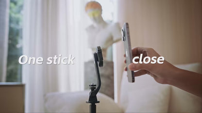 Magnetyczny statyw do selfie do iPhone'a 12-16 Pro Max, 51-calowy statyw podróżny z Magsafe, zacisk do telefonu do smartfona z systemem Android